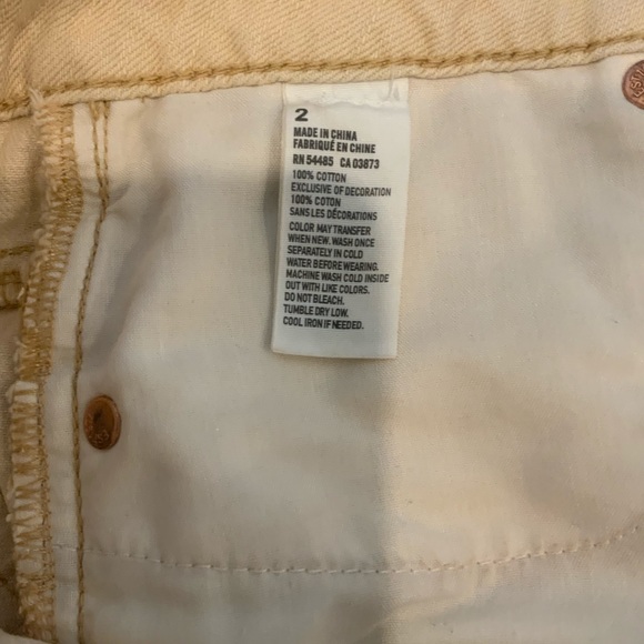 American Eagle Distressed Ripped Jean Skirt Sz 2 - Picture 9 of 9